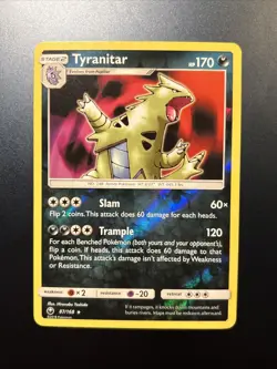 Pokemon TCG Tyranitar 87/168 Celestial Storm Holo NM - Image 1