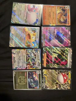 Pokemon TCG Wigglytuff GX, Meowth GX, Mismagius GX Foil Lot (8 Cards) - Image 1