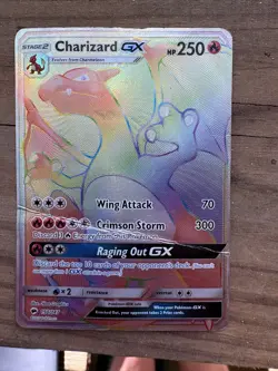 2017 Pokemon Charizard GX 150/147 Rainbow Secret Rare Burning Shadows - Image 1