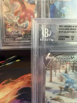 BGS 9 Pokemon TCG Glaceon v Alt Art Evolving Skies 175/203 - Image 2