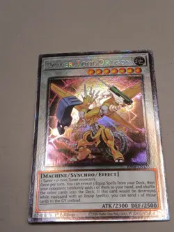 Power Tool Dragon Yugioh RA04-EN135 Platinum Secret Rare PSR NM - Image 2