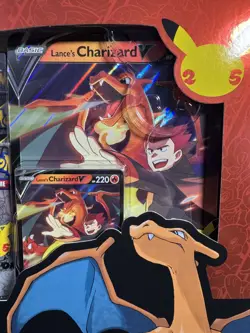 Pokemon TCG: Celebrations Collection Box Lance's Charizard V 820650809392 - Image 3