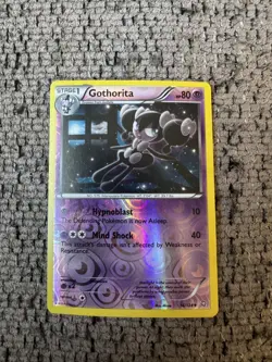 2012 Pokemon Dragons Exalted 56/124 Gothorita Reverse Holo LP Rare Card vintage - Image 1