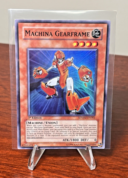 YuGiOh! TCG Machina Gearframe SDMM-EN002 1st Edition Super Rare - Image 1