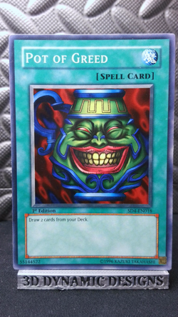 | Yugioh Pot of Greed SD4-EN018 Common Structure Deck Fury From Deep NM- 🔥 | - Image 1