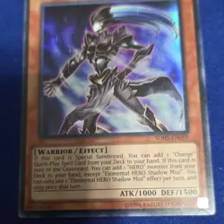 Konami Yu-Gi-Oh! TCG Elemental HERO Shadow Mist SDHS-EN001 HERO Strike Holo EN - Image 3