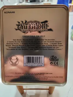 YuGiOh - Empty Collectible Tin 2013 - Redox Dragon Ruler of Boulders - Image 2