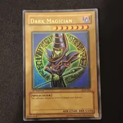Konami Yu-Gi-Oh! Dark Magician LOB-005 1st Edition Ultra Rare Spellcaster - Image 1