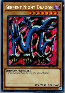 Serpent Night Dragon Secret Rare (25th Anniversary Edition) SRL-EN103 LP - Image 1