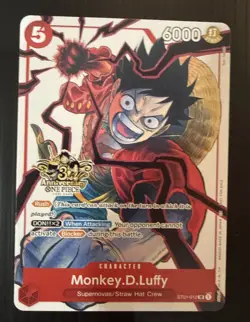 Monkey.D.Luffy - ST01-012 (3rd Anniversary Tournament 3 Brothers Pack) ST01-012 - Image 4