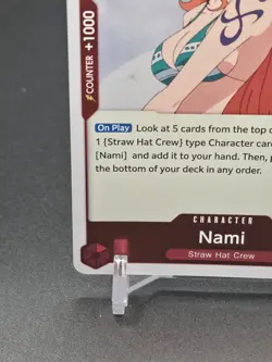 PRE-ERRATA Nami - OP01-016 Rare English NM- One Piece CCG - Image 4