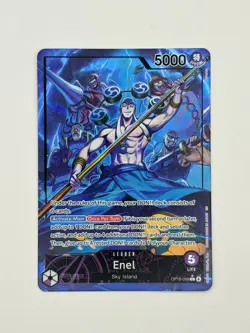 One Piece - OP15-058 Enel Leader Alt Art Adventure on Kami's Island English NM - Image 1