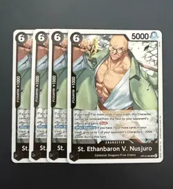 One Piece St. Ethanbaron V. Nusjuro OP13-080 R Foil Playset (x4) - Image 1