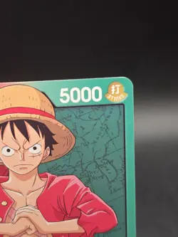 PRE-ERRATA Monkey.D.Luffy - OP01-002 Leader English NM- One Piece CCG - Image 2