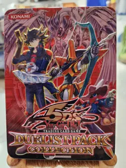 Yugioh 5DS Duelist Pack (Gold) Collection Empty Card Collectible Tin Slight Dent - Image 1