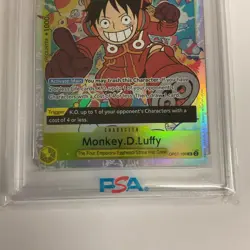 COLLEEN CLINKENBEARD SIGNED ONE PIECE MONKEY.D.LUFFY TRADING CARD PSA/DNA SLAB - Image 4