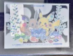 2018 Let’s Go! Pokemon Pikachu Eevee Clear Card Pokemon Center Limited Japan NM - Image 2