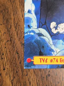 TV6 #74 Geodude - TV Animation Edition - Pokemon Topps Card - Damaged - Image 2