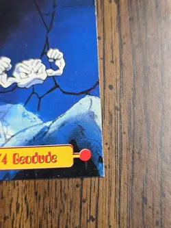 TV6 #74 Geodude - TV Animation Edition - Pokemon Topps Card - Damaged - Image 3