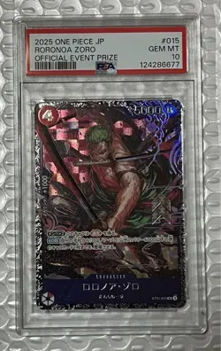 PSA10 Roronoa Zoro Flagship Battle Promo Card One Piece TCG Rare - Image 1