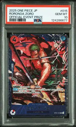 PSA10 Roronoa Zoro Flagship Battle Promo Card One Piece TCG Rare - Image 4