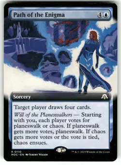Path of the Enigma Extended Art 110 MTG Magic TCG Card R NM - Image 1