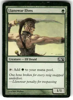 Llanowar Elves 9 MTG Magic TCG Card C HP - Image 1
