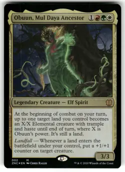 Obuun, Mul Daya Ancestor 2 MTG Magic TCG Card M Foil MP - Image 1