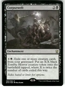 Corpseweft 92 MTG Magic TCG Card R Foil MP - Image 1