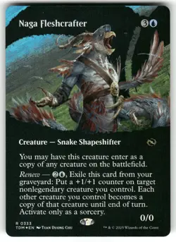 Naga Fleshcrafter (Borderless) 333 MTG Magic TCG Card R Foil NM - Image 1