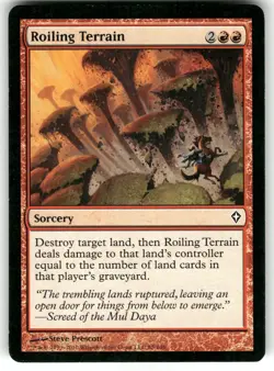 Roiling Terrain 88 MTG Magic TCG Card C MP - Image 1