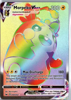 Morpeko VMAX - 204/202 - Darkness Ablaze - Secret Rare - Pokemon Card LP - Image 1