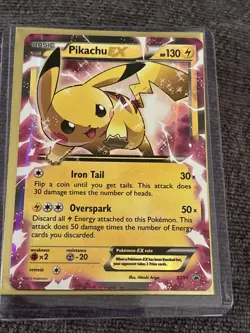 MP! Pikachu EX XY84 XY Holo Promo Pokemon Card - Image 1