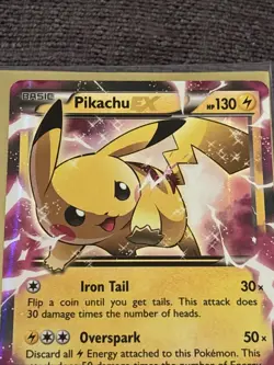 MP! Pikachu EX XY84 XY Holo Promo Pokemon Card - Image 2