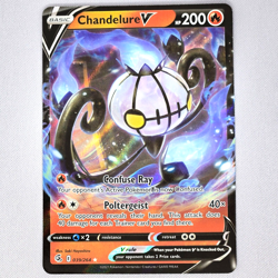 Chandelure V 039/264 Fusion Strike Holo Ultra Rare Pokemon Card TCG English NM - Image 1