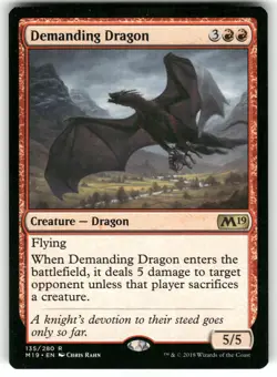 Demanding Dragon 135 MTG Magic TCG Card R NM - Image 1