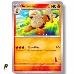 Arcanine - 2023 First Battle Deck Exclusive Stamp Pokemon Card NM - Image 1