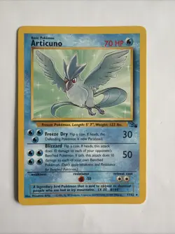 Fossil Articuno Pokemon TCG Card Regular Rare, 17/62 - Image 1