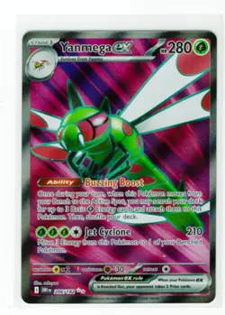 Pokemon TCG Yanmega EX Holo Card Destined Rivals Ultra Rare 206/182 - Image 1