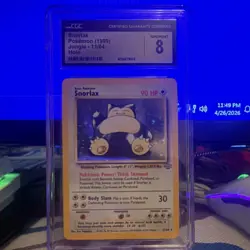 Pokemon Snorlax Jungle 11/64 CGC 8 Holo Rare 1999 Unlimited English Card - Image 2