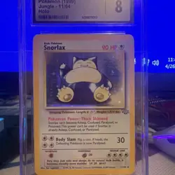 Pokemon Snorlax Jungle 11/64 CGC 8 Holo Rare 1999 Unlimited English Card - Image 3