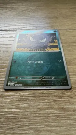 Pokemon Gastly 123/217 - ME: ASC Common Reverse Holo (Dusk Ball) Card NM - Image 2