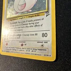 Pokemon Card Chansey 003/130 Base Set 2 Holo - Image 4