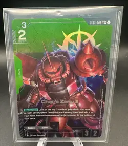 2026 Gundam TCG Card Game Char's Zaku II #ST03-006 LR - Image 1