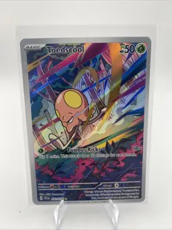 Pokemon TCG Toedscool Scarlet & Violet Base Set Holo Illustration Card 201/198 - Image 1