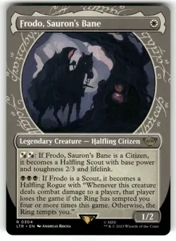 Frodo, Sauron's Bane (Showcase) 304 MTG Magic TCG Card R NM - Image 1