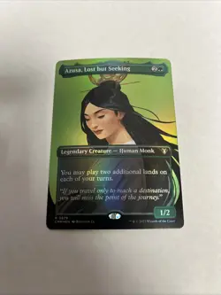 Azusa Lost But Seeking Borderless Foil Card #0679 MTG LP - Image 1