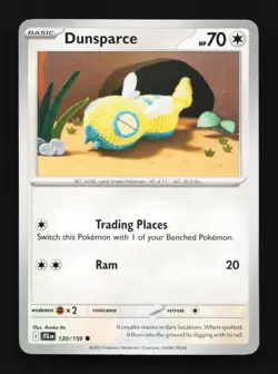 Dunsparce 120/159 Journey Together English Pokemon Card TCG - Image 1