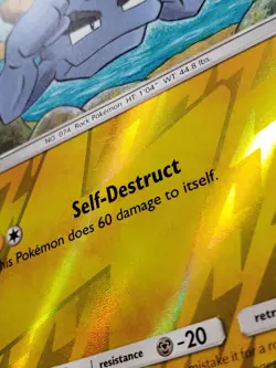 REVERSE HOLO Alolan Geodude 34/181 NM - Team Up Pokemon Card - Yukiko Baba Art - Image 2