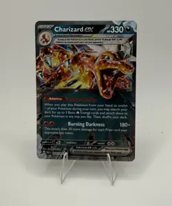 Pokemon Charizard ex 161/Promo Scarlet & Violet Holo 330 HP Stage 2 TCG Card - Image 1